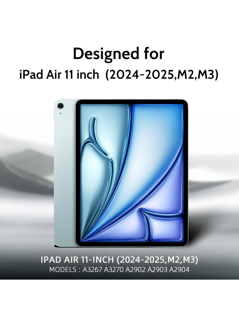 Magnetic Privacy Screen Protector for iPad Air 11 Inch 2024/2025 (M2/M3, 6th/7th Gen), Removable Anti Blue Light Glare Spy Private Filter, High Sensitive Bubble-Free Black Security Screen - Image 2